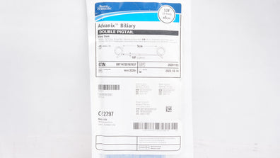 Boston Scientific M00532260 Advanix Biliary Stnt., Double Pigtail, 10F x 5cm